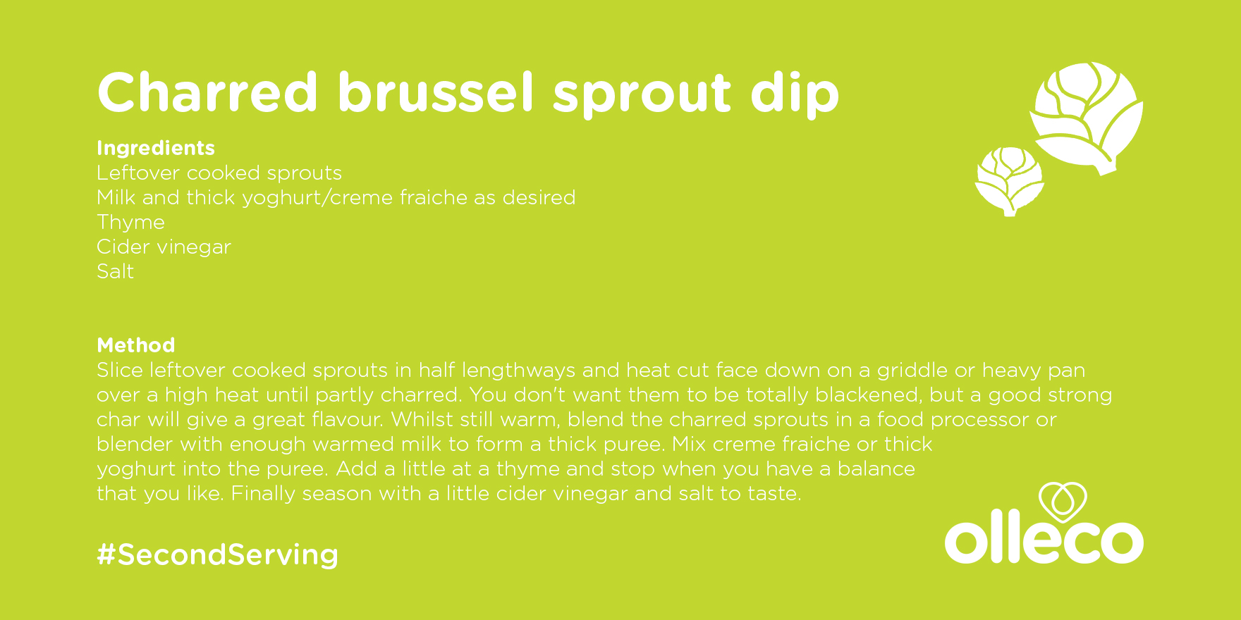 Charred sprout dip recipe 