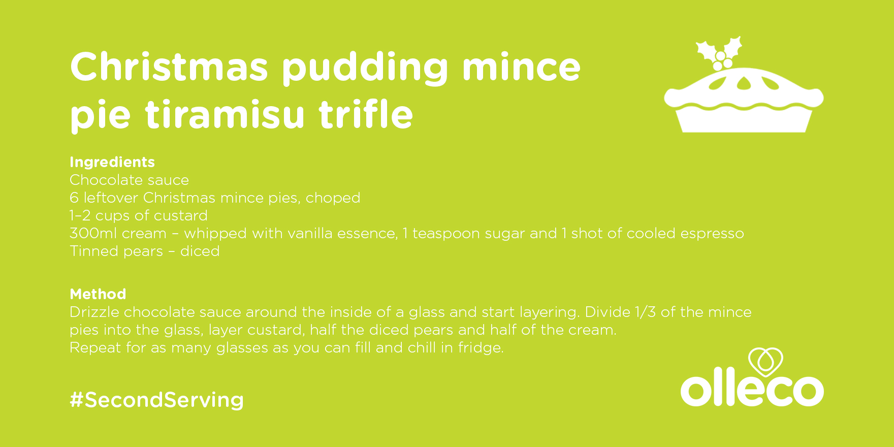 Christmas pudding trifle 