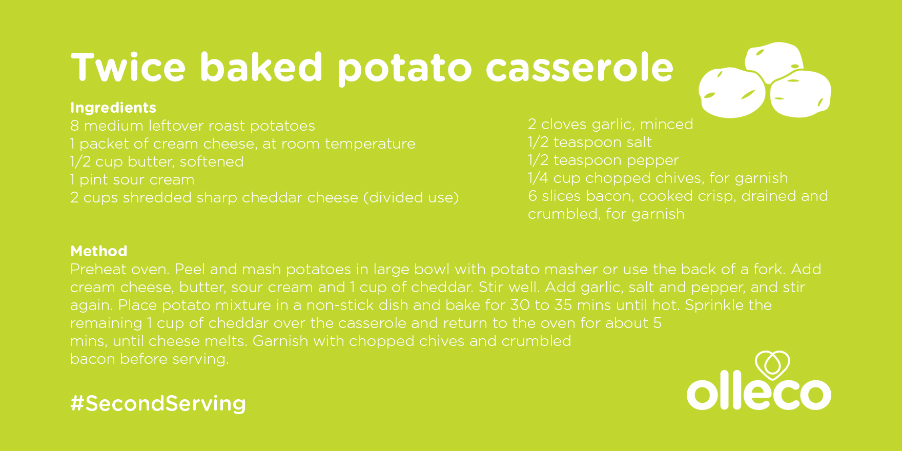 Twice baked potato casserole recipe